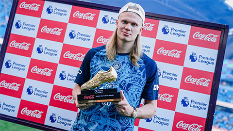 Erling Haaland giành Chiếc giày vàng Premier League lần thứ ba
