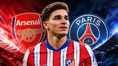 PSG đại chiến Arsenal vì Julian Alvarez