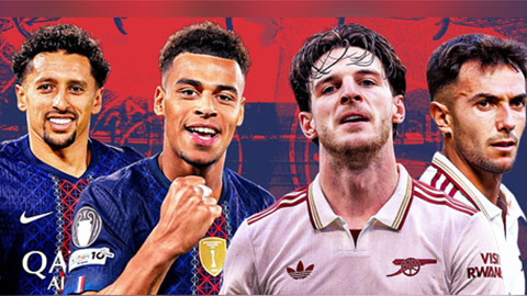 PSG xoay tua thoải mái, Arsenal kiệt sức: Thể lực có quyết định chung kết Champions League?