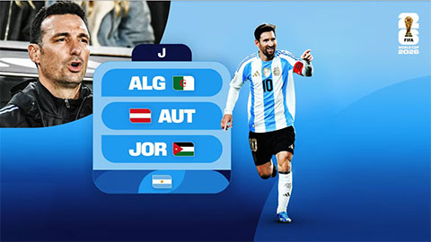 Argentina công bố danh sách 26 cầu thủ dự World Cup 2026: Sao Real vắng mặt