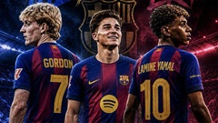 Barca mơ 'siêu hàng công' Yamal - Gordon - Alvarez