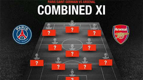 Đội hình kết hợp chung kết Champions League: Công PSG và thủ Arsenal