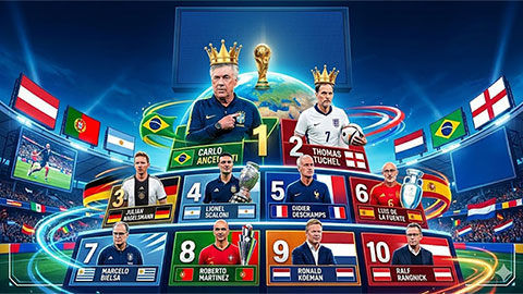 Top 10 HLV tại World Cup 2026: Thomas Tuchel chỉ đứng thứ 2