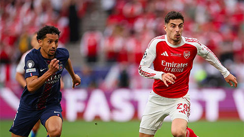 Trực tiếp PSG 0-1 Arsenal (hết hiệp 1)