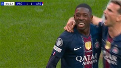 Trực tiếp PSG 1-1 Arsenal: Dembele gỡ hòa trên chấm 11m