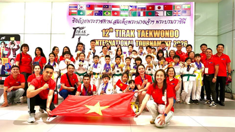 Taekwondo Việt Nam giành ngôi á quân giải quốc tế Tirak 2026