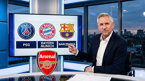 Gary Lineker chỉ ra 3 đội bóng xuất sắc hơn Arsenal