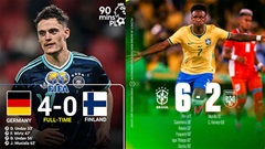 Điểm tin bóng đá sáng 1/6: Đức và Brazil cùng thắng đậm