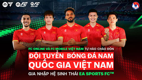 EA Sports FC mang trọn vẹn Đội tuyển Việt Nam với đầy đủ bản quyền áo đấu, huy hiệu chân thực như ngoài đời!