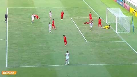 Công Hậu lập công gia tăng cách biệt: (Trực tiếp U19 Việt Nam 2-0 U19 Myanmar)