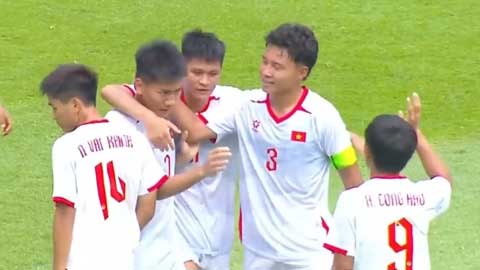 Đến lượt Duy Khang ghi bàn đào sâu cách biệt: (Trực tiếp U19 Việt Nam 4-0 U19 Myanmar)