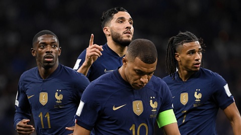 Mbappe kém hơn nhiều đồng đội ở ĐT Pháp