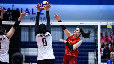 Đội tuyển bóng chuyền nữ Việt Nam thắng đậm trận ra quân AVC Cup 2026