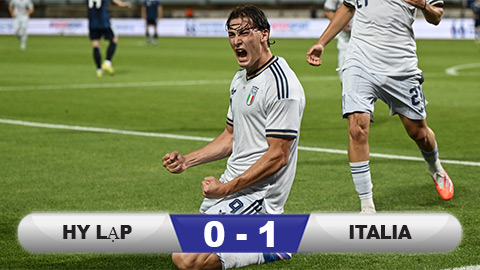Kết quả Hy Lạp 0-1 Italia: Sao trẻ Inter Milan tỏa sáng