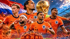 ‘Ngũ hổ tướng’ sẽ giúp Hà Lan phá lời nguyền World Cup?