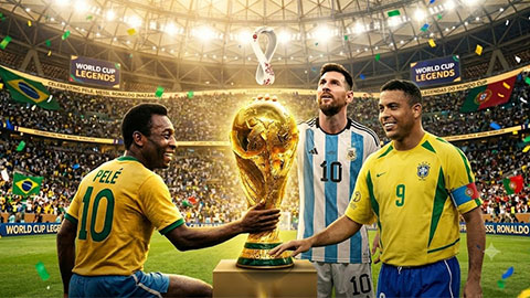 Top 10 cầu thủ vĩ đại nhất lịch sử World Cup: Messi chỉ đứng thứ 3