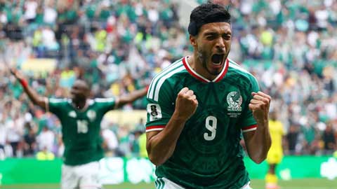 Xem bàn thắng của Raul Jimenez vào lưới Nam Phi trận khai mạc World Cup
