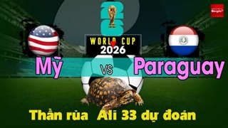 Thần Rùa Ali 33 dự đoán: Mỹ vs Paraguay (Vòng bảng World Cup 2026)