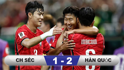 Kết quả CH Séc 1-2 Hàn Quốc: Đại diện châu Á ngược dòng mãn nhãn