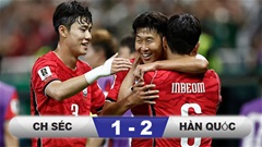 Kết quả CH Séc 1-2 Hàn Quốc: Đại diện châu Á ngược dòng mãn nhãn