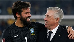 Alisson: 'Ancelotti đã thay đổi hoàn toàn tuyển Brazil'