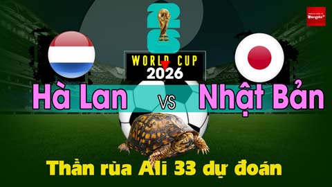 Thần Rùa Ali 33 dự đoán: Hà Lan vs Nhật Bản (Vòng bảng World Cup 2026)