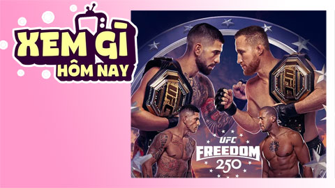 Lịch truyền hình, lịch phim chiếu rạp ngày 15/6: UFC Freedom 250 tại khuôn viên Nhà Trắng