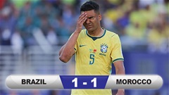 Kết quả Brazil 1-1 Morocco: Selecao khởi đầu thất vọng