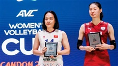 Võ Thị Kim Thoa vượt mặt Thanh Thúy ở AVC Cup 2026
