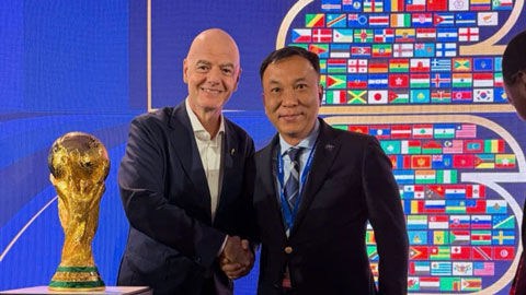 Chủ tịch FIFA và chủ tịch VFF trao đổi về phát triển bóng đá Việt Nam