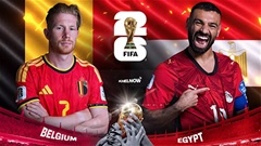 Siêu máy tính dự đoán kết quả Bỉ vs Ai Cập tại World Cup 2026
