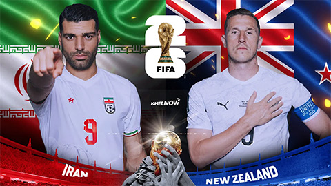 Trực tiếp Iran vs New Zealand, 08h00 ngày 16/6
