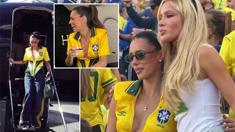 Bạn gái Neymar khoe vòng 1 gợi cảm, được ví là 'Nữ hoàng World Cup'