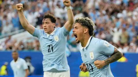 Araujo ghi bàn gỡ hòa, cứu cho Uruguay thoát khỏi trận thua trước Saudi Arabia