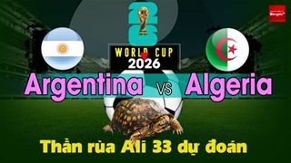 Thần Rùa Ali 33 dự đoán: Argentina vs Algeria (Vòng bảng World Cup 2026)