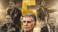 Carlos Queiroz đi vào lịch sử World Cup với kỳ tham dự thứ 5 liên tiếp