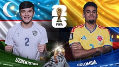 Colombia vs Uzbekistan: Đội hình dự kiến, thông tin lực lượng mới nhất