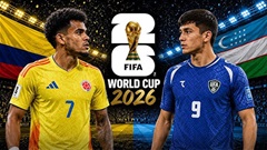 Trực tiếp Colombia vs Uzbekistan, 09h00 ngày 18/6