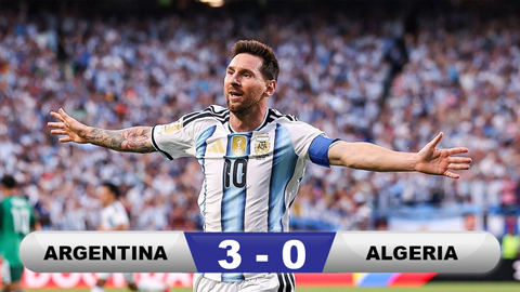 Kết quả Argentina 3-0 Algeria: Siêu nhân Messi