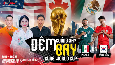 Trực tiếp trước trận CH Séc vs Nam Phi, Mexico vs Hàn Quốc