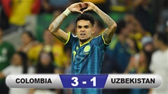 Kết quả Colombia 3-1 Uzbekistan: Đẳng cấp của Luis Diaz