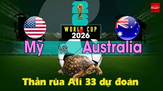 Thần Rùa Ali 33 dự đoán: Mỹ vs Australia (Vòng bảng World Cup 2026)
