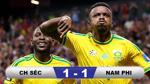 Kết quả CH Séc 1-1 Nam Phi: Chia điểm tiếc nuối