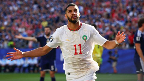 Sao Morocco ghi bàn sau 71 giây nhanh nhất World Cup