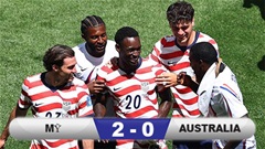 Kết quả Mỹ 2-0 Australia: Chủ nhà giành vé vào vòng 1/16