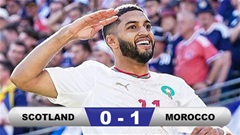 Kết quả Scotland 0-1 Morocco: Tân binh của Bayern tỏa sáng