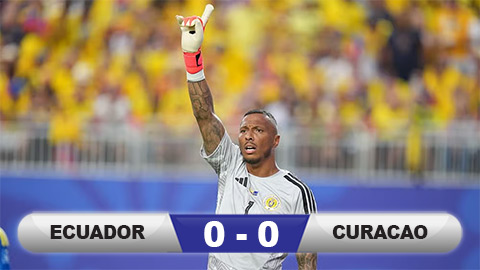 Kết quả Ecuador 0-0 Curacao: Vinh danh 'người gác đền' Eloy Room