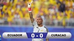 Kết quả Ecuador 0-0 Curacao: Vinh danh 'người gác đền' Eloy Room