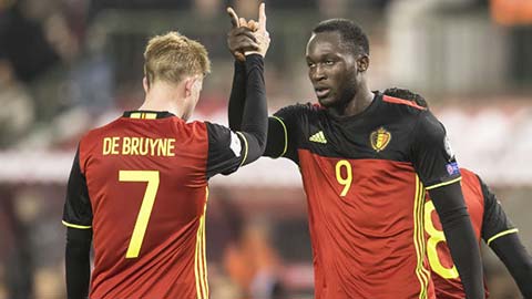 Cặp Kevin de Bruyne - Romelu Lukaku sẽ giúp ĐT Bỉ chiến thắng