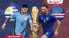 Trực tiếp Uruguay vs Cape Verde, 05h00 ngày 22/6